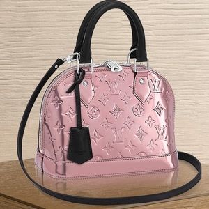 Louis Vuitton metallic pink alma BB